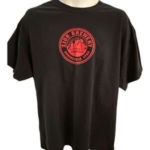 Gildan Utah Zion National Park Brewery Black and Red T-Shirt. Size XL